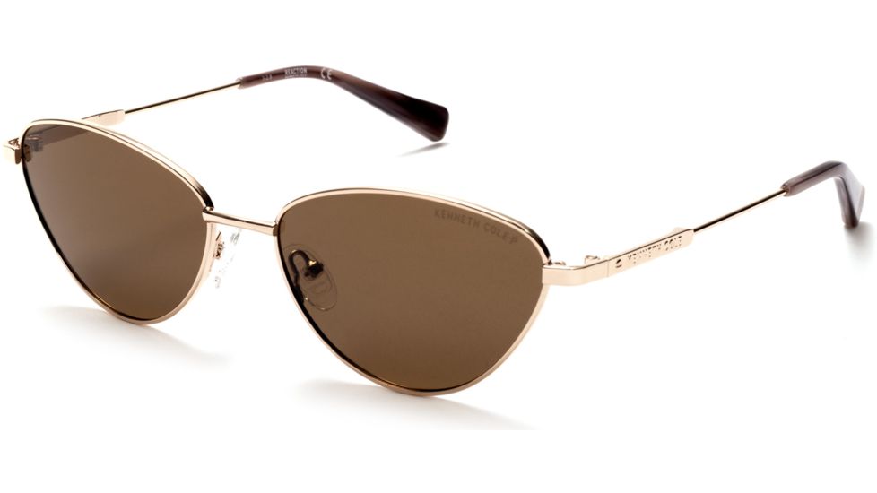 Kenneth Cole KC7235 Sunglasses - Shiny Rose Gold Frame Color, Brown Polarized Lens Color