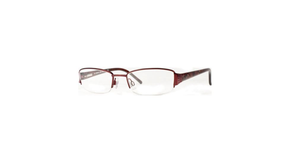 Kenneth Cole New York KC0102 Eyeglass Frames - Shiny Bordeaux Frame Color