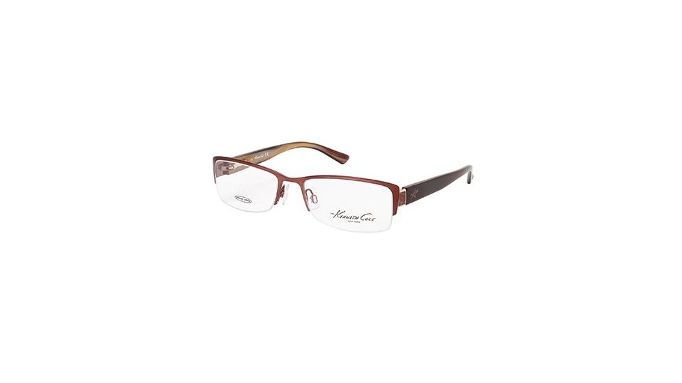 Kenneth Cole New York KC0190 Eyeglass Frames - Shiny Light Brown Frame Color