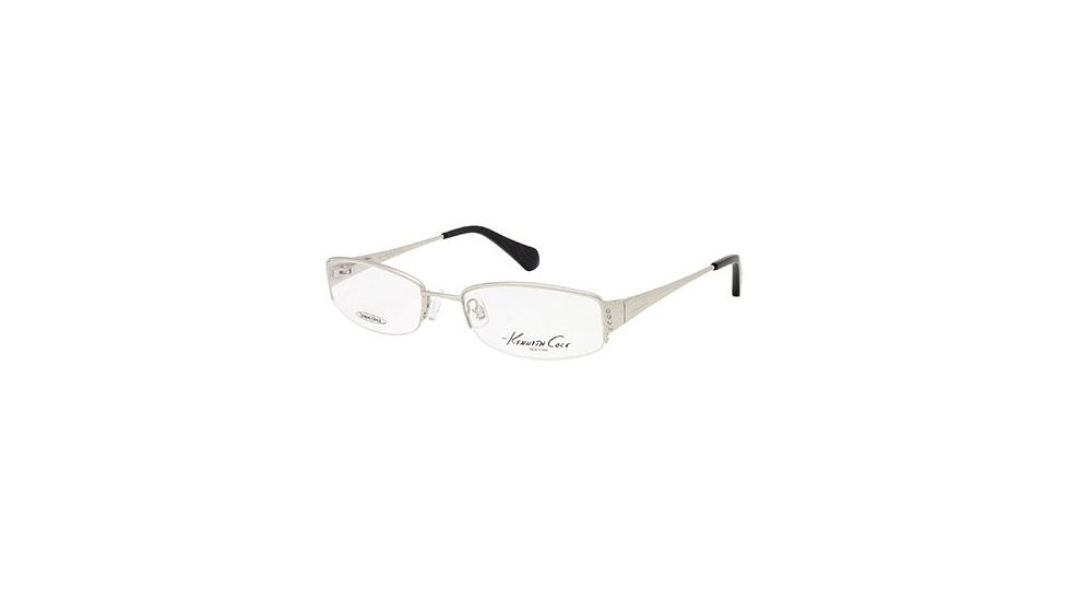 Kenneth Cole New York KC0192 Eyeglass Frames - Shiny Light Nickeltin Frame Color
