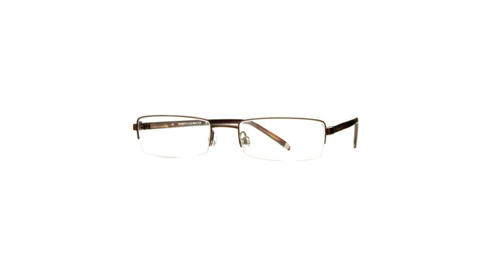 Kenneth Cole New York KC0666 Eyeglass Frames - Shiny Dark Brown Frame Color