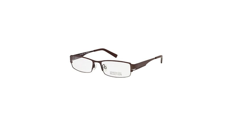 Kenneth Cole Reaction KC0711 Eyeglass Frames - Matte Dark Brown Frame Color