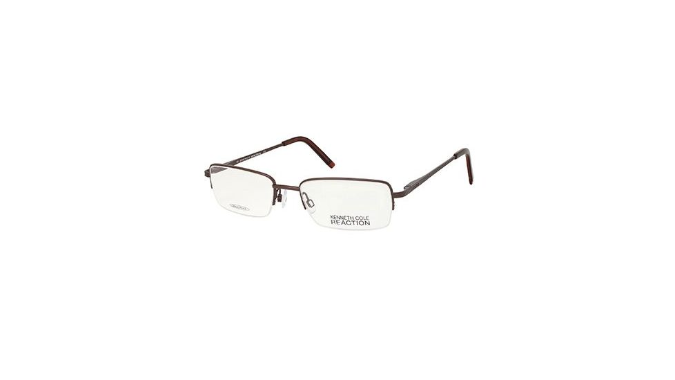 Kenneth Cole Reaction KC0726 Eyeglass Frames - Shiny Dark Brown Frame Color