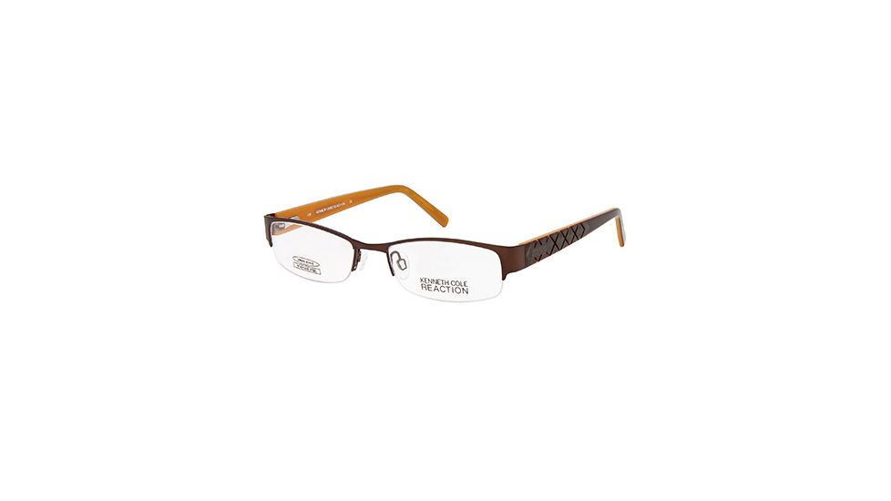 Kenneth Cole New York KC0739 Eyeglass Frames - Shiny Dark Brown Frame Color