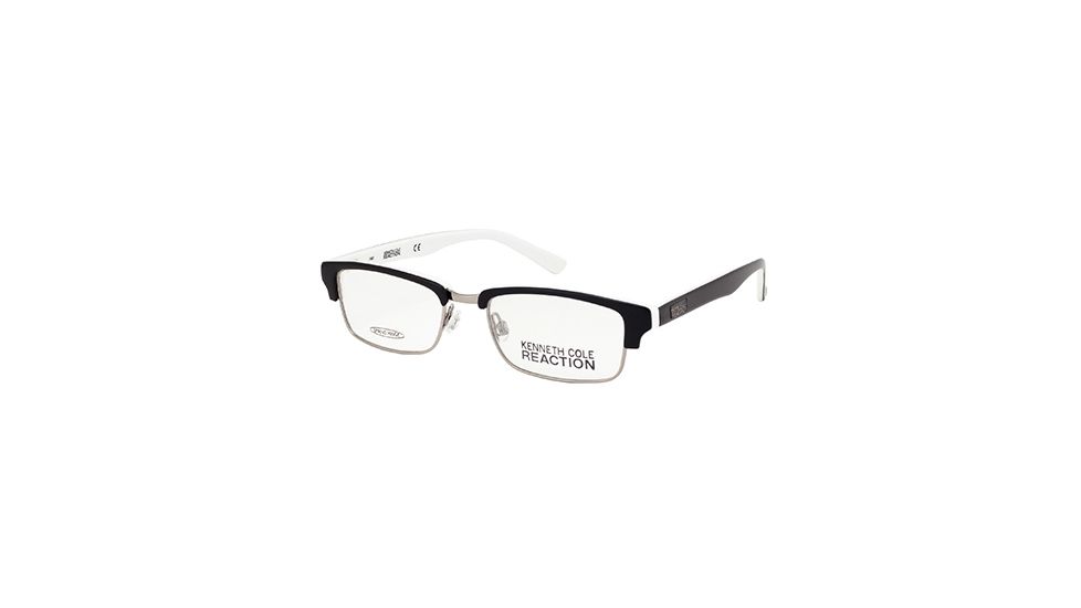 Kenneth Cole New York KC0741 Eyeglass Frames - Black / White Frame Color