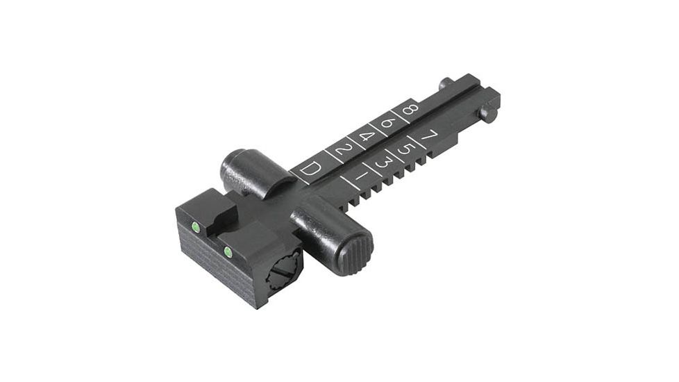 Kensight AK-47 Rear Sight Trijicon Tritium Insert Night Sight w/ Adjustable Tangent, Black, 860-961