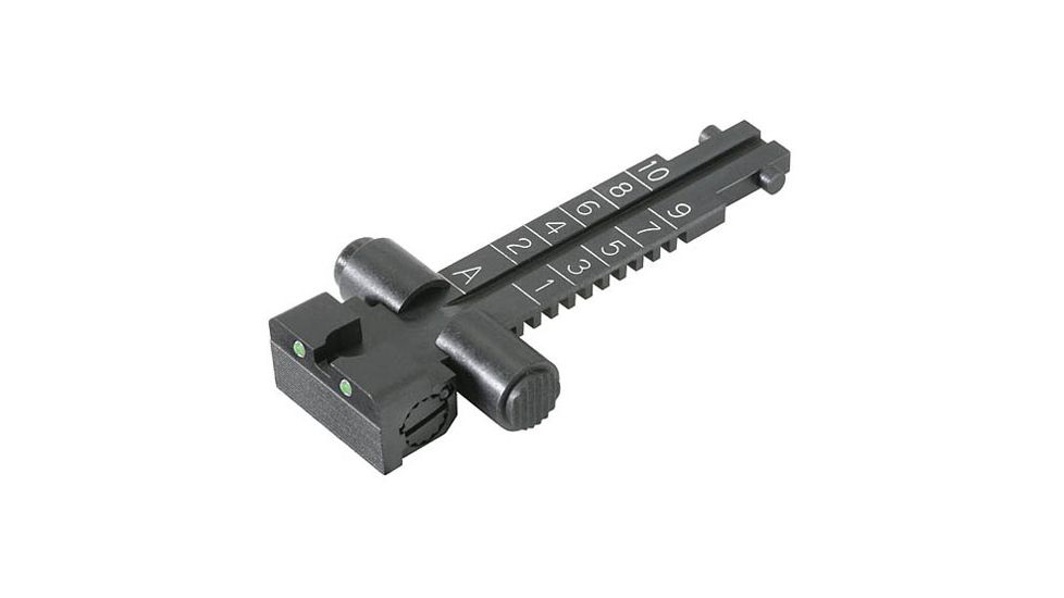Kensight AKM Rear Sight Trijicon Tritium Insert Night Sight w/ Adjustable Tangent, Black, 860-981