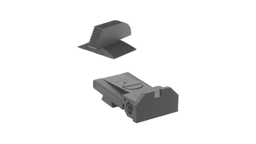 Kensight BoMar BMCS 1911 Deep Notch Sight w/ Beveled Blade, Black, 960-023