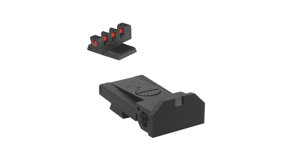 Kensight Bomar BMCS Beveled Serrated Blade Adjustable Target 1911 Rear Sight, Black, 940-023
