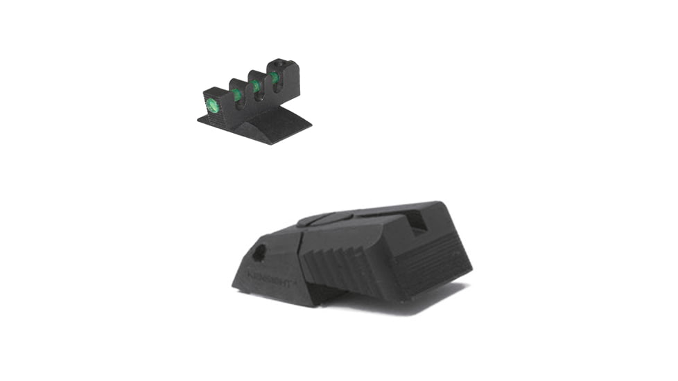 Kensight DAS Contoured Profile Fiber Optic Adjustable for Elevation Only Rear 1911 Sight, Black, 940-639