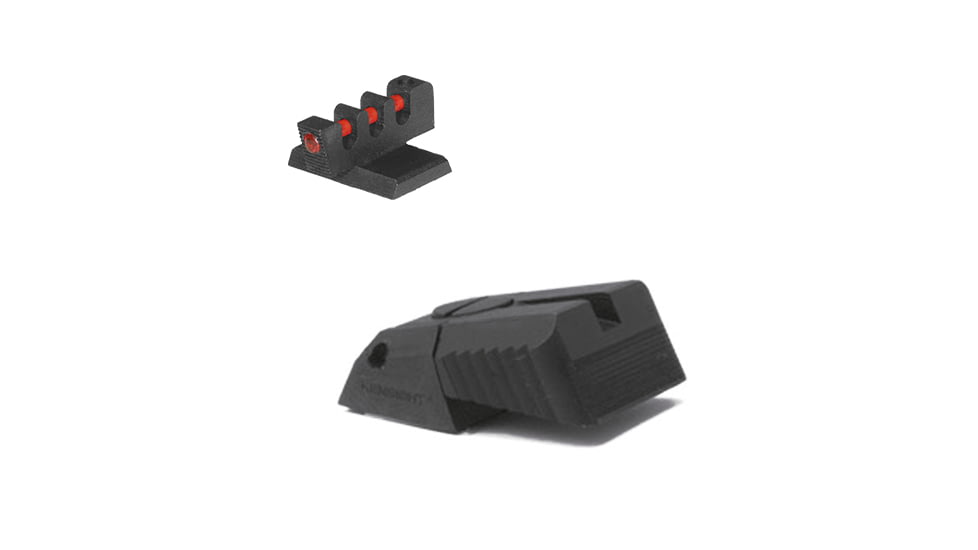 Kensight DAS Flat Profile Fiber Optic Adjustable for Elevation Only Rear 1911 Sight, Black, 930-639