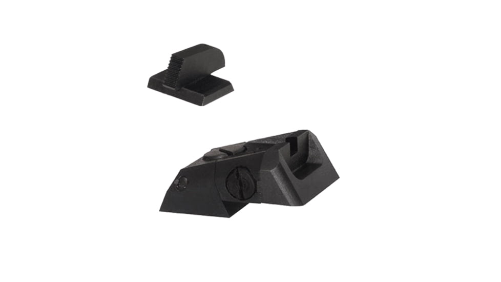 Kensight DAS Serrated Recessed Blade Adjustable Rear 1911 Sight, Black, 970-616