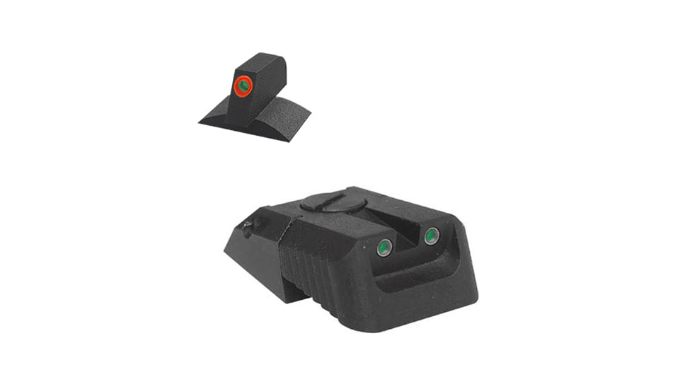 Kensight Recessed Blade DAS Adjustable Tritium Pistol Night Sight, Orange, Black, 980626