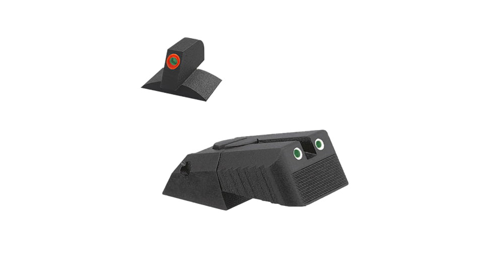 Kensight Serrated Blade DAS Adjustable Tritium Rear Night Sight, Orange, 980-629