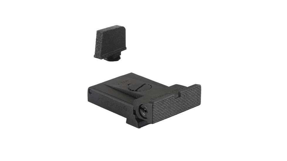 Kensight Glock Adjustable Square Blade Rear Sight, 0.315in Tall, Black, 960-821