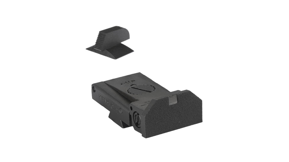 Kensight LPA TRT Beveled Serrated Blade, Adjustable Target 1911 Rear Sight, Black, 970-083
