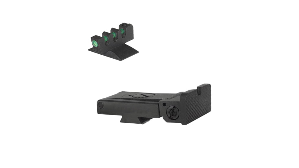 Kensight Ruger SR1911 Target Contoured Base Sight Set w/Rounded Blade, Black, 942-063