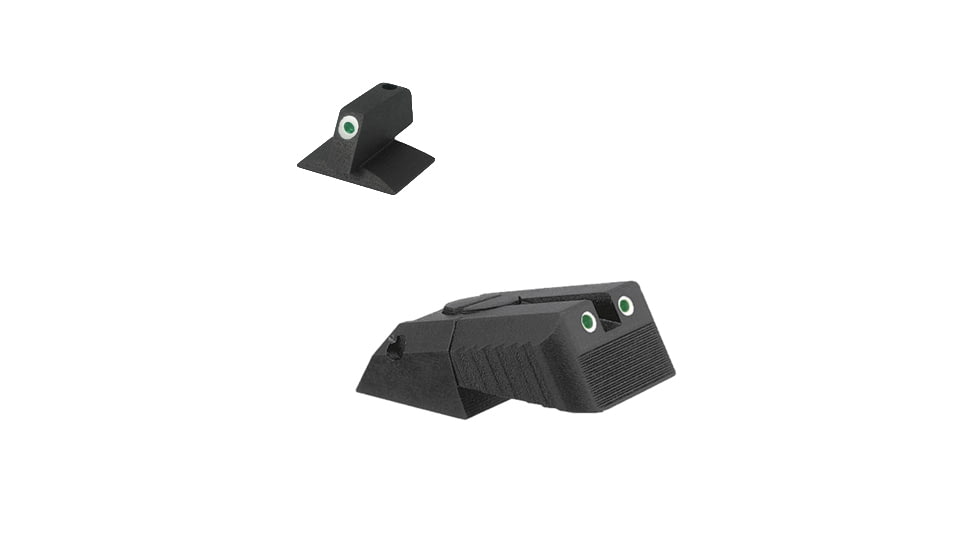 Kensight Springfield Serrated Blade Tritium Rear Sight, 0.200in Tall, Black, 971-629