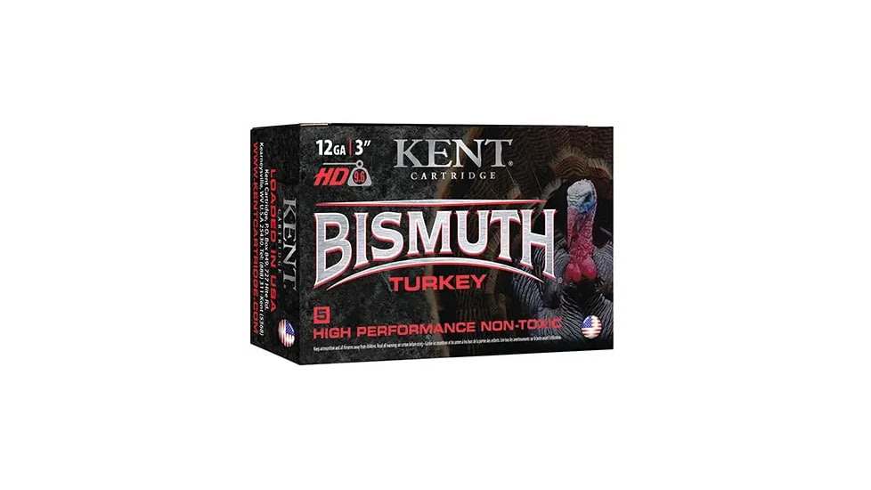 Kent Cartridge Bismuth Turkey 12 Gauge 1 5/8 oz 3in Centerfire Shotgun Ammo, 5 Rounds, B123TK465