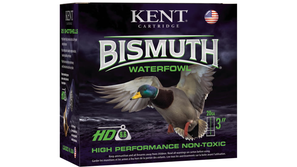 Kent Cartridge Bismuth Waterfowl 20 Gauge 1 oz 3in Shotgun Ammo, 25 Rounds, B203W28-5