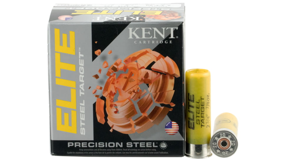 Kent Cartridge Elite Steel Target 20 Gauge 7/8oz 2.75in Shotgun Ammo, 25 Rounds, E20ST24-7