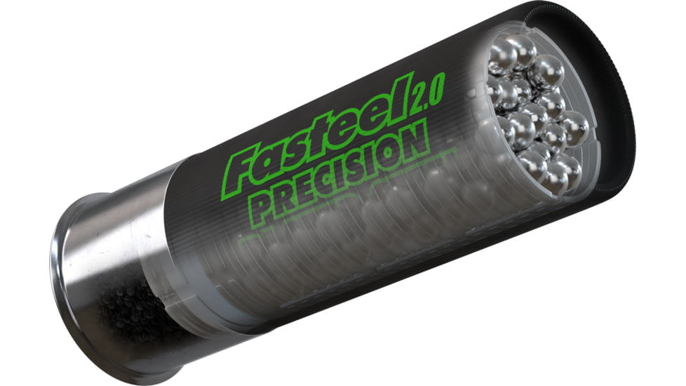 Kent Cartridge Fasteel 2.0 Precision Plated Steel 12 Gauge, 1 3/8oz, 3.5in, 3 Shot Size Centerfire Shotgun Ammo, 25 Rounds, K1235FS40-3