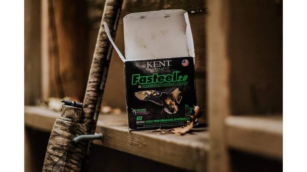 Kent Cartridge Fasteel 2.0 Precision Plated Steel 12 Gauge, 1 3/8oz, 3.5in, 3 Shot Size Centerfire Shotgun Ammo, 25 Rounds, K1235FS40-3