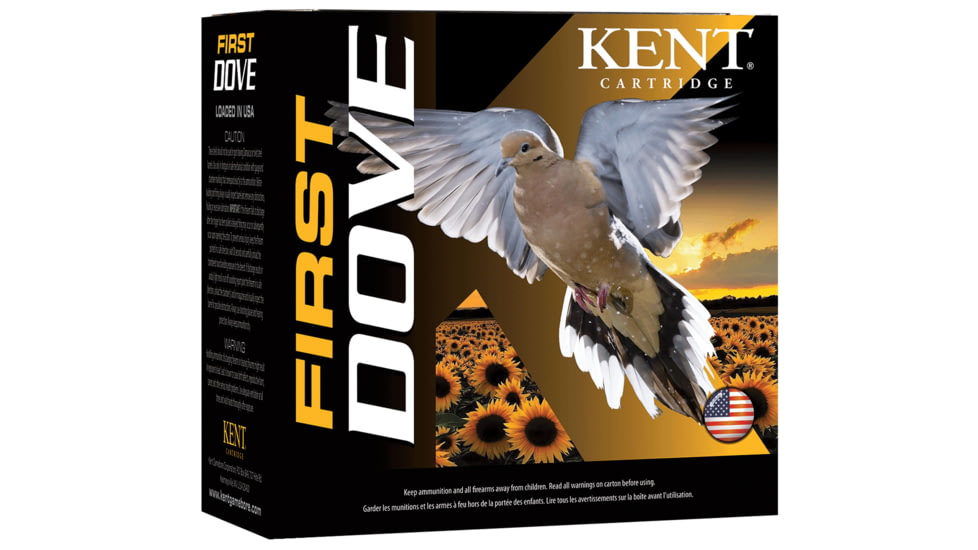 Kent Cartridge K20D2475 First Dove 20 Gauge 2.75 7/8 Oz 7.5 Shot 25 Bx/ 10 Cs