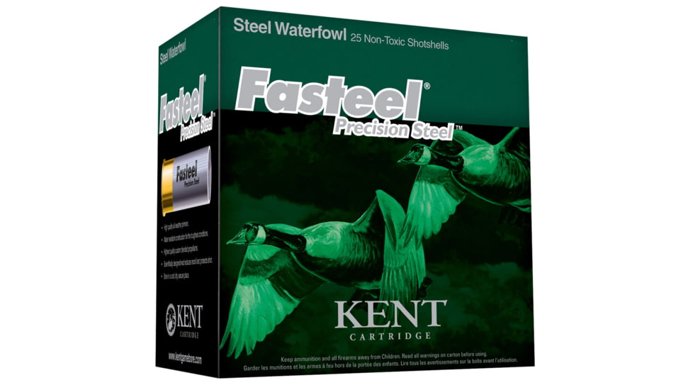 Kent Cartridge Fasteel 20 Gauge 1 oz 3in Centerfire Shotgun Ammo, 25 Rounds, K203ST283
