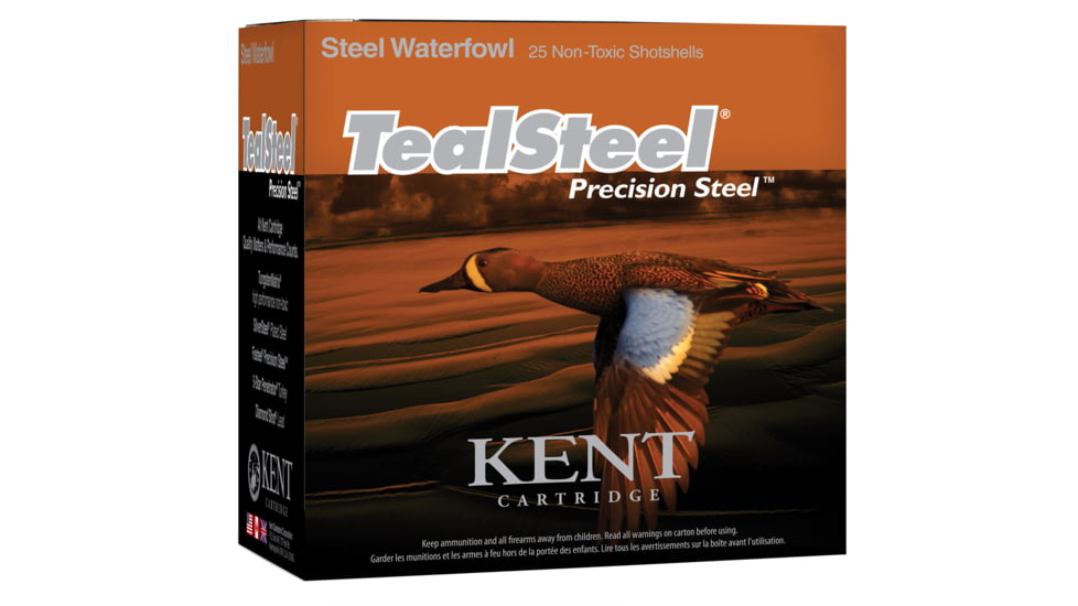 Kent Cartridge Teal Steel Waterfowl 20 Gauge 1 Oz 3in 6 Shot Shotgun Ammo, 25 Rounds, KTS20328-6