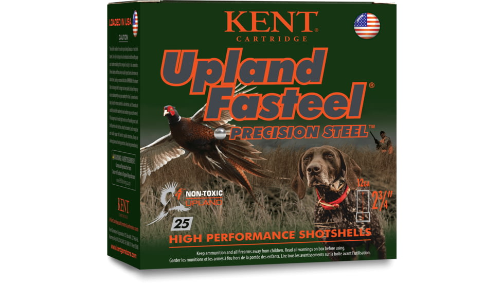 Kent Cartridge Upland Fasteel Load 20 Gauge, 7/8oz, 2.75in, 5 Shot Size Centerfire Shotgun Ammo, 25 Rounds, K202US24-5