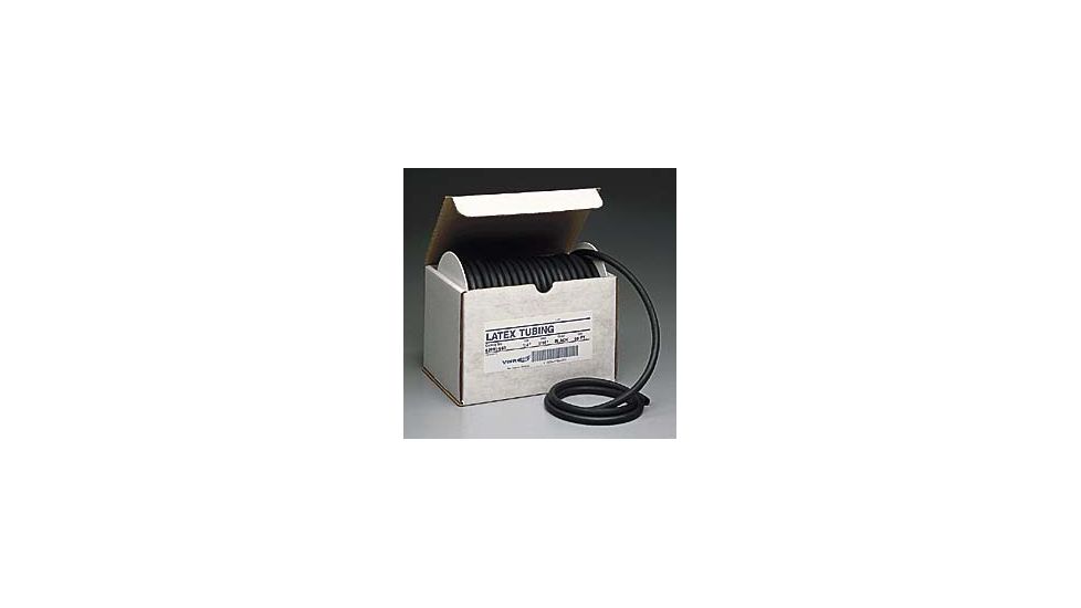 Kent Elastomer Black Latex Rubber Tubing BL1004R 50' Reel Length