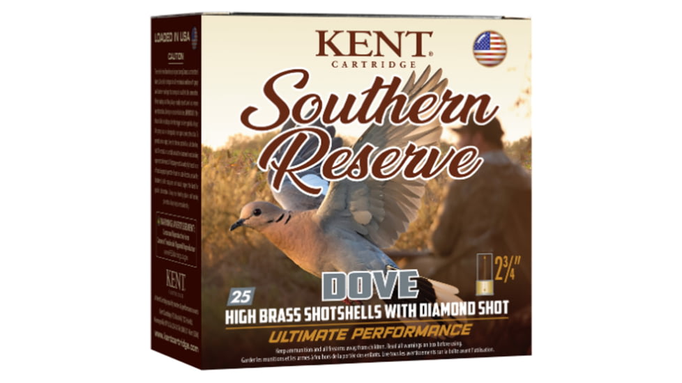 Kent Southern Reserve Dove Load 20 Gauge 1 oz 2 3/4 in Shotgun Ammo, 7.5#, 25 Rounds, 1103091