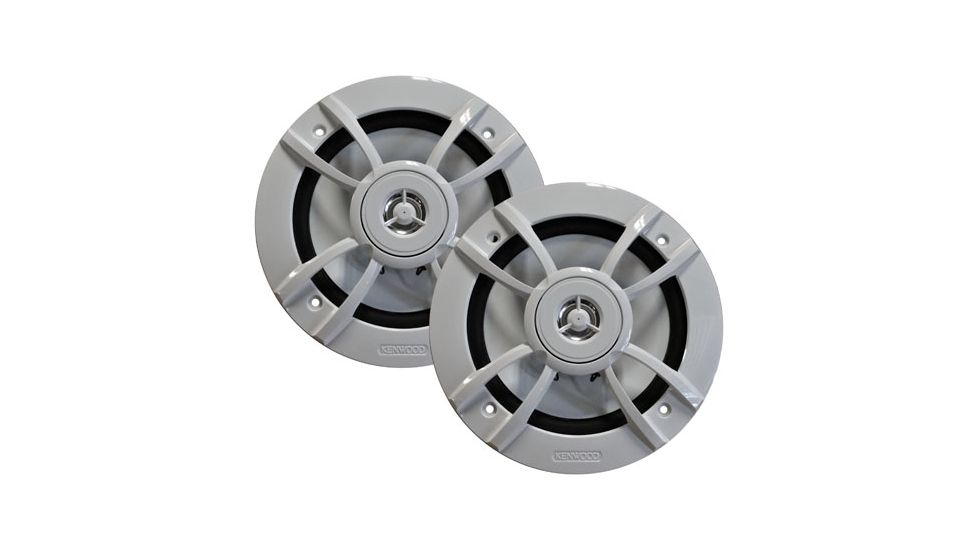 Kenwood Marine 6.5in 2-Way Speaker 100W Max, White KFC1633MRW