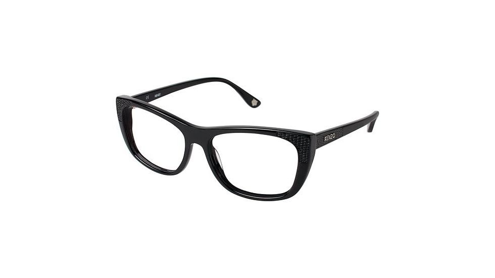 Kenzo 2221 Single Vision Prescription Eyeglasses - Frame BLACK KZ222101