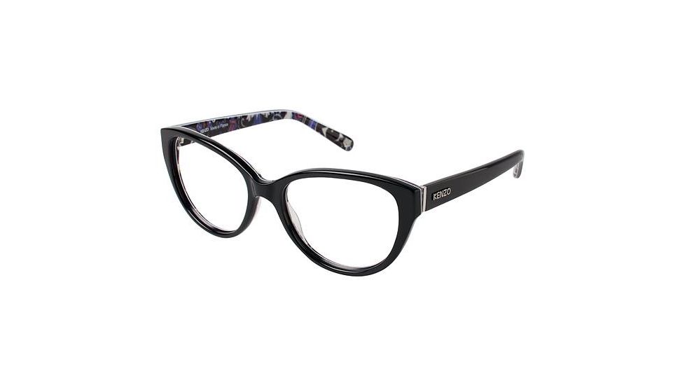Kenzo 2231 Eyeglass Frames - Frame BLACK/BLUE PTR KZ223103