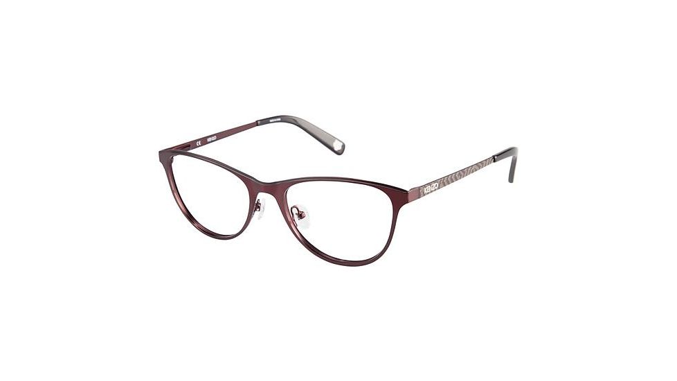 Kenzo 2241 Progressive Prescription Eyeglasses - Frame CHOCOLATE/BLACK, Size 53/18mm KZ224103