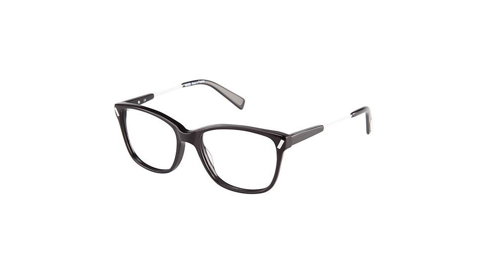 Kenzo 2254 Progressive Prescription Eyeglasses - Frame BLACK/WHITE, Size 53/16mm KZ225401