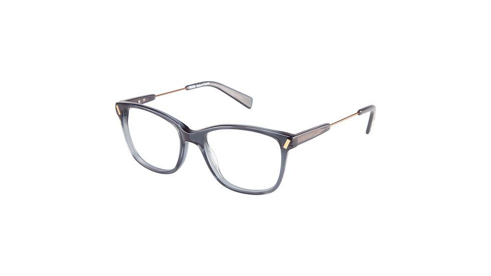 Kenzo 2254 Progressive Prescription Eyeglasses - Frame GREY/GOLD, Size 53/16mm KZ225402