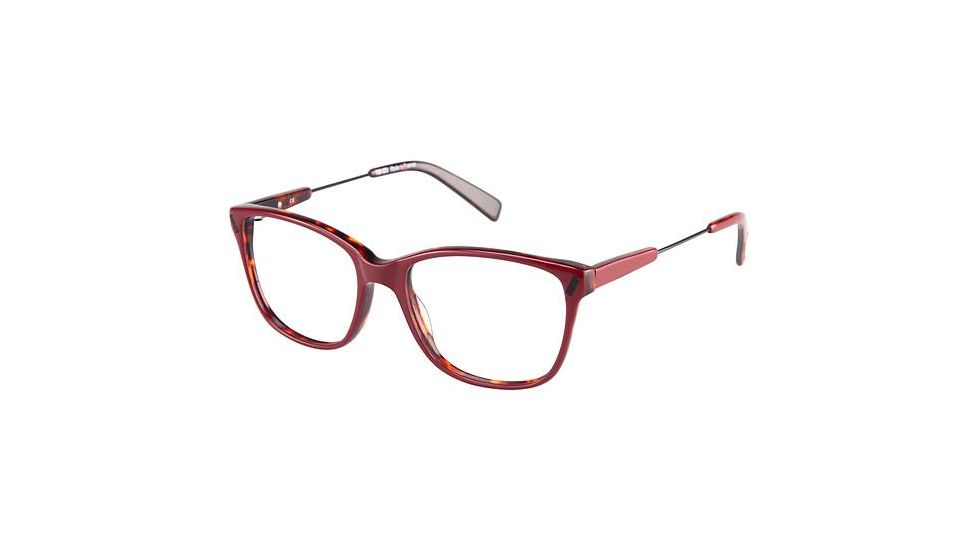 Kenzo 2254 Progressive Prescription Eyeglasses - Frame RED/BLACK, Size 53/16mm KZ225403