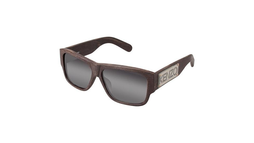 Kenzo 3167 Progressive Prescription Sunglasses KZ316703 - Frame Color Matte Dark Wood