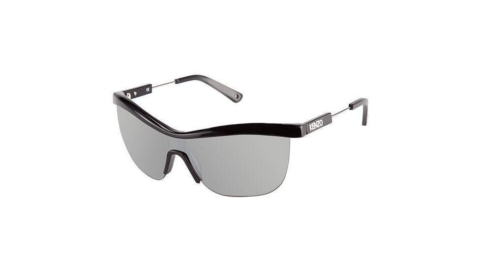 Kenzo 3180 Sunglasses - Frame BLACK/SILVER, Lens Color Super Silver Mirror KZ318002