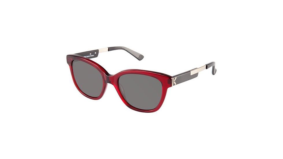 Kenzo 3189 Single Vision Prescription Sunglasses KZ318902 - Frame Color Claret/black