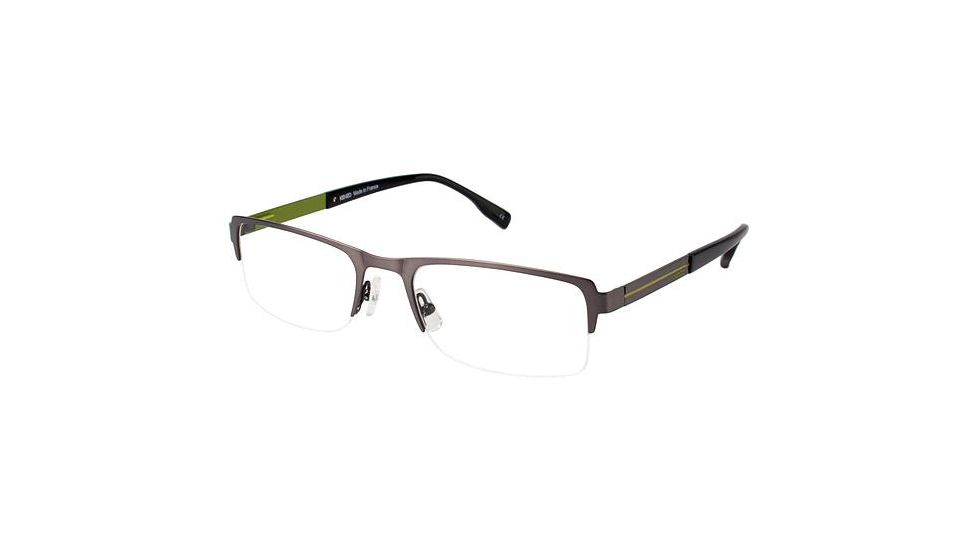 Kenzo 4150 Progressive Prescription Eyeglasses - Frame GUNMETAL KZ415002