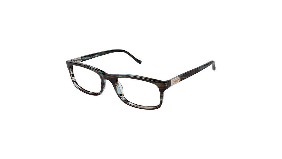 Kenzo 4167 Eyeglass Frames - Frame BLUE HORN, Size 53/19mm KZ416703