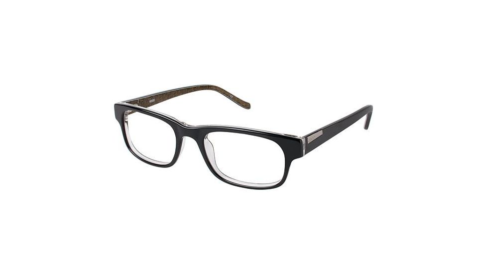 Kenzo 4169 Progressive Prescription Eyeglasses - Frame BLACK, Size 52/19mm KZ416901
