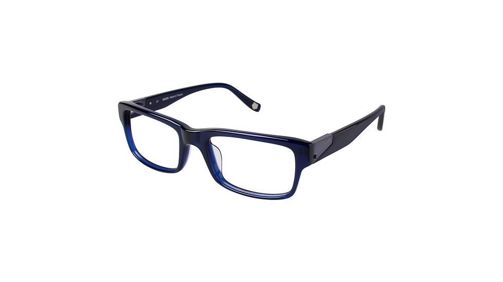 Kenzo 4181 Progressive Prescription Eyeglasses - Frame BLUE, Size 54/19mm KZ418102