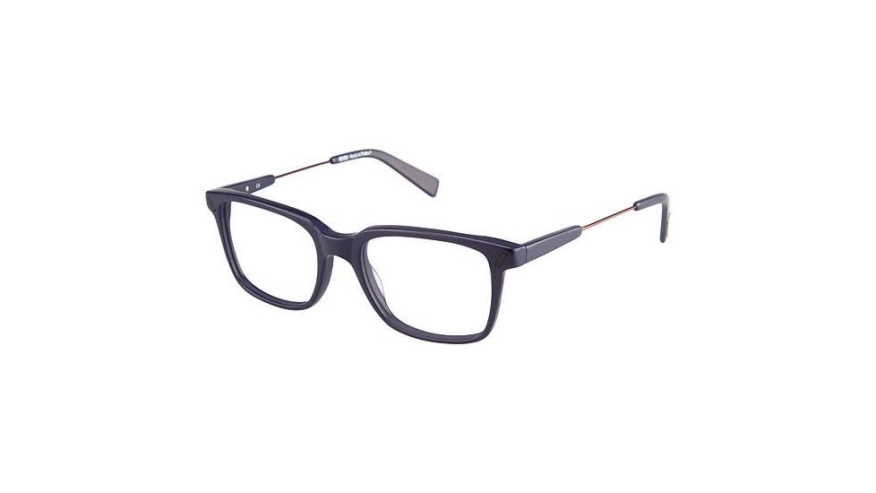 Kenzo 4200 Progressive Prescription Eyeglasses - Frame NAVY/TOBACCO, Size 53/18mm KZ420002