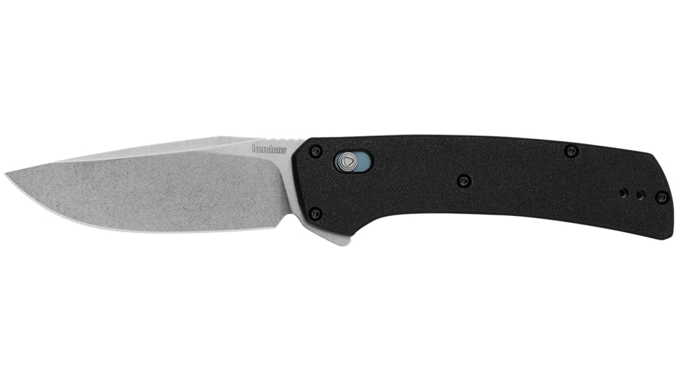 Kershaw Layup Folding Knife, 3.4 in, D2 Steel, Drop Point Blade, Nylon, Black Handle, 2047