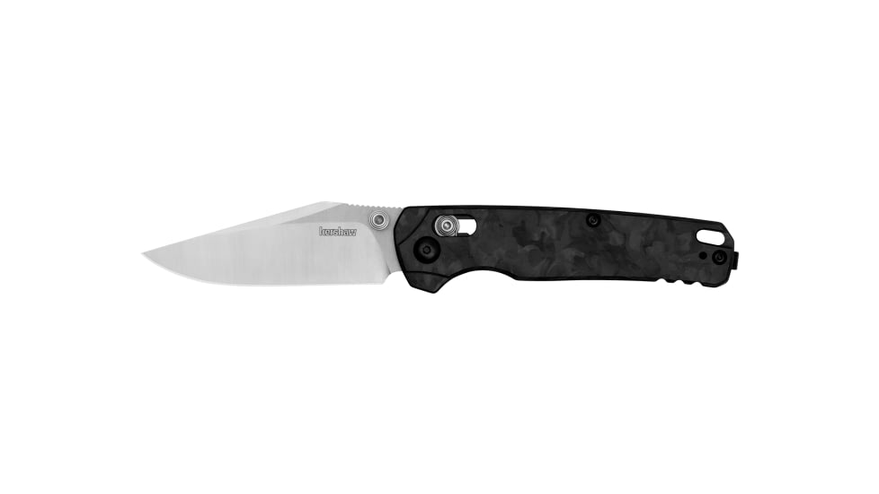 Kershaw BEL AIR, Folding Knife, Plain Edge, CPM Magnacut Blade Steel, PVD Finish, Black, Aluminum Handle, Dura Lock, 3.1 Blade, 7.3 Overall Length, Includes Pocket Clip